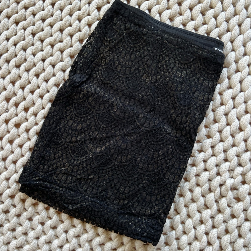 Black and gold Express mini skirt size large